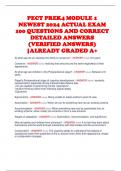 PECT PREK4 MODULE 1 NEWEST 2024 ACTUAL EXAM 100 QUESTIONS AND CORRECT DETAILED ANSWERS (VERIFIED ANSWERS) |ALREADY GRADED A+