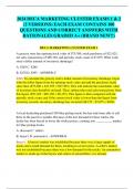 2024 DECA MARKETING CLUSTER EXAMS 1 & 2  (2 VERSIONS) EACH EXAM CONTAINS 100  QUESTIONS AND CORRECT ANSWERS WITH  RATIONALES GRADED A+ (BRAND NEW!!)