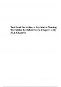 Test Bank for Keltner's Psychiatric Nursing 9th Edition By Debbie Steele Chapter 1-36 | ALL Chapters