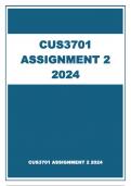 CUS3701 ASSIGNMENT 2  ANSWERS 2024