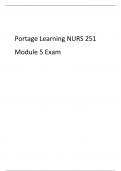 Portage Learning NURS 251 Module 5 Exam