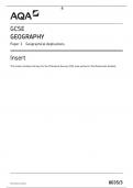 AQA 80353 GCSE GEOGRAPHY Paper 3 Geographical Applications june