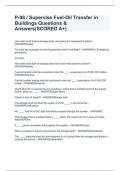 P-98 / Supervise Fuel-Oil Transfer in Buildings Questions & Answers(SCORED A+)