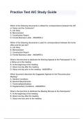 Practice Test AIC Study Guide