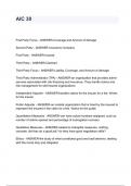 AIC 30 First Party Focus - ANSWER-Coverage and Amount of damage Second Party - ANSWER-Insurance Company First Party - ANSWER-Insured Third Party - ANSWER-Claimant Third Party Focus - ANS