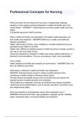 Professional Concepts for Nursing What have been the two things that have been a longstanding challenge resulting in some groups receiving disparities in health and health care in the United states? - ANSWER-1.) Receiving less and lower quality health car