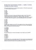 RCDD TEST QUESTIONS (TOPIC 1 - TOPIC 7) WITH COMPLETE SOLUTIONS.