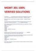 UPDATED 2024 MGMT 301 100% VERIFIED SOLUTIONS