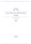 2023 PEDS ATI Proctored Exam