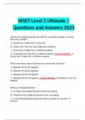 WSET Level 2 Ultimate | Questions and Answers 2023