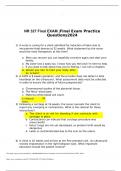 NR 327 Final EXAM.|Final Exam Practice Questions2024