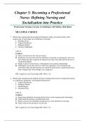 Chapter 5: Becoming a Professional Nurse: Defining Nursing and Socialization into Practice  |Professional Nursing Concepts & Challenges, 9th Edition, Beth Black