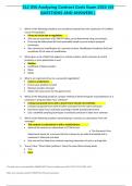 CLC 056 Analyzing Contract Costs Exam 2023 {55  QUESTIONS AND ANSWERS } 1. Which of the following situations are considered exempt from the submission of Certified  Cost or Pricing Data? • Prices are set by law or regulation • Sole source acquisition of $