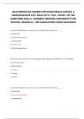 2024 FIREFIGHTER HAZMAT OPS EXAM FINALS: UNLOCK A COMPREHENSIVE TEST BANK WITH 1550+ EXPERT-VETTED QUESTIONS AND A+ ANSWERS. PREPARE CONFIDENTLY FOR SUCCESS. GRADED A+ FOR GUARANTEED EXAM EXCELLENCE