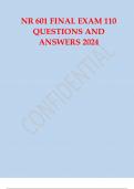 NR 601 Final exam 110 questions and answers 2024. NR601 FINAL EXAM 412 QUESTIONS AND ANSWERS 2024. NR601 FINAL EXAM 412 QUESTIONS AND ANSWERS 2024.