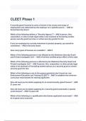 CLEET Phase 1 Exam Questions with correct Answers 2024/2025( A+ GRADED 100% VERIFIED).