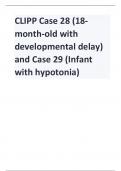 CLIPP Case 28 (18- month-old with  developmental delay)  and Case 29 (Infant  with hypotonia