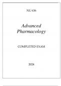 NU 636 ADVANCED PHARMACOLOGY EXAM HERZING UNI 2024