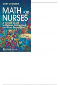 Math for Nurses A Pocket Guide to Dosage Calculation and  Drug Preparatio