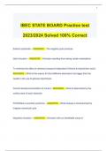 IBEC STATE BOARD Practice test 2023/2024 Solved 100% Correct