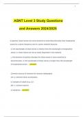  ASNT Level 3 Study Questions and Answers 2024/2025