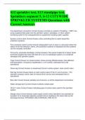 S12 sprinkler test, S13 standpipe test, Sprinklers segment 5, S-12 CITYWIDE SPRINKLER SYSTEMS Questions with Correct Answers 