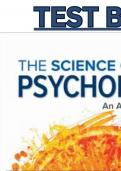 Test Bank - The Science of Psychology: An Appreciative View, 6th Edition by Laura A. King- Complete, Elaborated and Latest Test Bank. ALL Chapters (1-17) Included and Updated for 2023