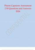 Pharm Capstone Assessment 2 50 Questions and Answers 2024 Pharm Capstone Assessment 2 50 Questions and Answers 2024