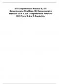 ATI comprehensive practice B, ATI Comprehensive Final Quiz, RN Comprehensive Predictor 2019 A, RN Comprehensive Predictor 2019 Form B and C Graded A+