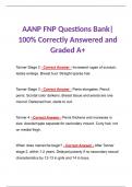 AANP FNP Questions Bank| 100% Correctly Answered and Graded A+