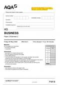 Biology A H020/02: Depth in biology AS Level