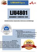 LJU4801 Assignment 1 (QUIZ ANSWERS) Semester 1 2024