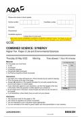 Chemistry B H033/02: Chemistry in depth AS Level