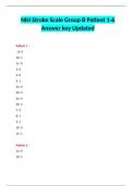 NIH Stroke Scale Group B Patient 1-6 Answer key Updated