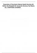 Test Bank For Essentials of Psychiatric Mental Health Nursing A Communication Approach to Evidence-Based Care 4th Edition By Elizabeth M. Varcarolis, Chyllia Dixon