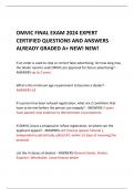 OMVIC FINAL EXAM 2024 EXPERT  CERTIFIED QUESTIONS AND ANSWERS ALREADY GRADED A+ NEW! NEW!   