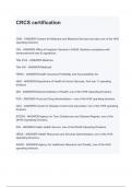 CRCS certification CMS - ANSWER-Centers for Medicare and Medicaid Services and also one of the HHS operating divisions OIG - ANSWER-Office of Inspector General in DHHS. Monitors compliance with reimbursement laws & regulati