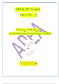 APEA 3P PREP 1-7 FULL QNS AND ANS ALL TOPICS AND ASSESSMENTS 20232024