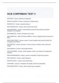 HCB CORPSMAN TEST 3 QUESTIONS AND ANSWERS 2024