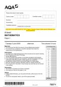 2023 GCE Further Mathematics A Y545/01: Additional Pure Mathematics A Level Question Paper & Mark Scheme (Merged)