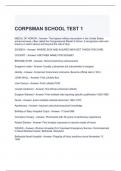 CORPSMAN SCHOOL TEST 1 WITH COMPLETE SOLUTIONS