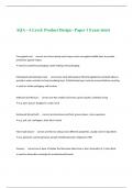 AQA - A Level: Product Design - Paper 1 Exam latest