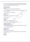 PE UNIT 8 TEST REVIEW QUESTIONS AND ANSWERS VERIFIED #6