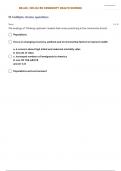 NR-443: | NR 443 RN COMMUNITY HEALTH NURSING QUIZ  QUESTIONS WITH 100% CORRECT ANSWERS| GRADED A+