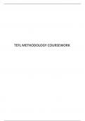 TEFL METHODOLOGY COURSEWORK