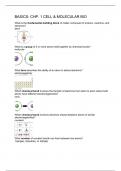 BASICS- CHP. 1 CELL & MOLECULAR BIO