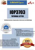 IOP3703 TUTORIAL LETTER 2024