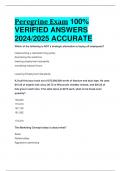 Peregrine Exam 100% VERIFIED ANSWERS  2024/2025 ACCURATE