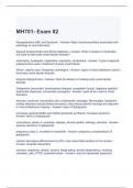 MH701- Exam #2 Questions and Answers