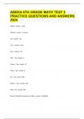 ABEKA 6TH GRADE MATH TEST 2 PRACTICE QUESTIONS AND ANSWERS 2024